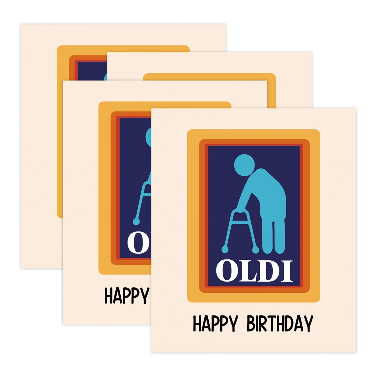 4 unidades/pacote oldi feliz aniversário etiquetas de garrafa de vinho para ele etiquetas de presente de vinho para homens pai amigo engraçado aniversário garrafa de vinho adesivos: Default Title