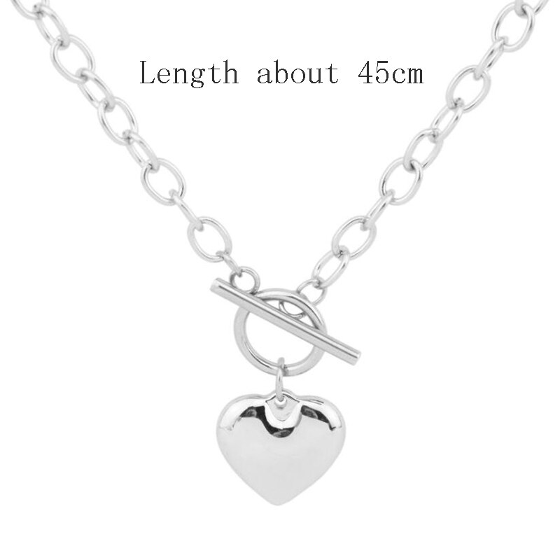 Romantic Heart Necklaces Women Pendant Necklaces Chokers Necklaces Party Charm jewelry