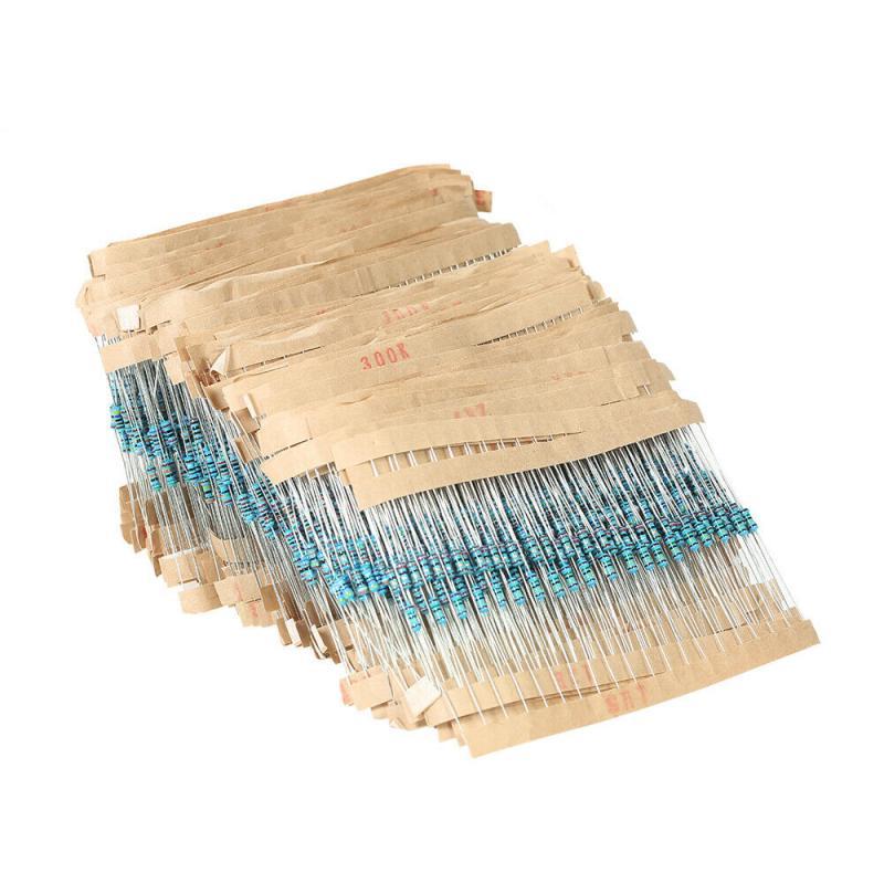 2600 Stks/set 130 Waarden 1/4W 0.25W 1% Metal Weerstanden Diverse Pack Kit Weerstand Lot