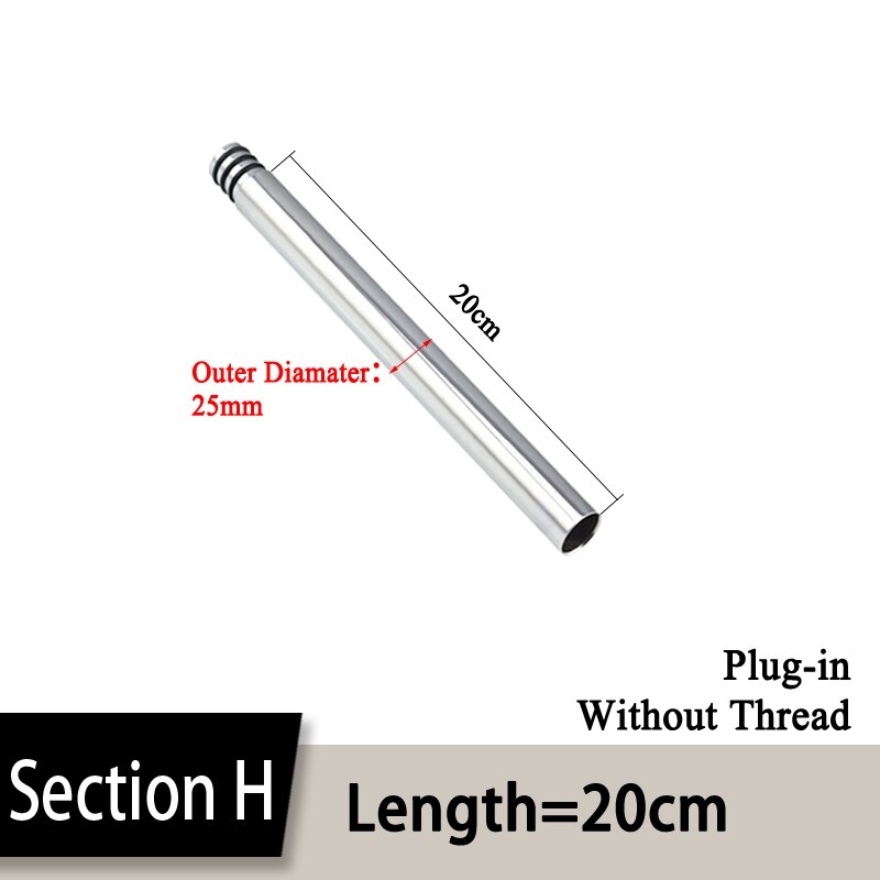 24mm/22mm/20mm 30/40cm Kupfer Überzug/Schwarz Dusche Verlängerung Stange ohne gewinde erhöaufgehängt dusche rohr verlängern Verlängerung rohr: H-Länge20cm