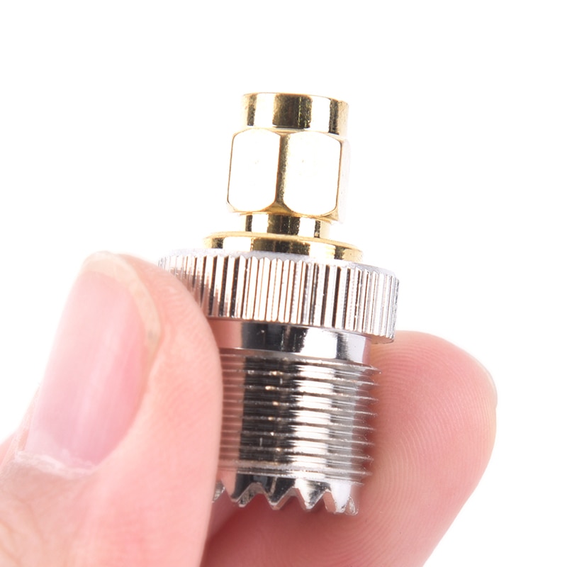 SMA Male Plug to UHF PL259 SO239 Female RF Connector Adapter Cable