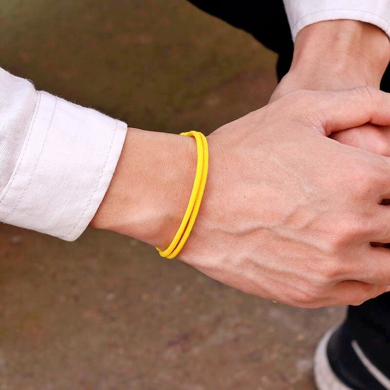 Nueva pulsera de cuerda ajustable hecha a mano para hombre, pulsera de relación de cuerda fina de 4mm, para él, Brazalete de hilo de la suerte, Pulseira