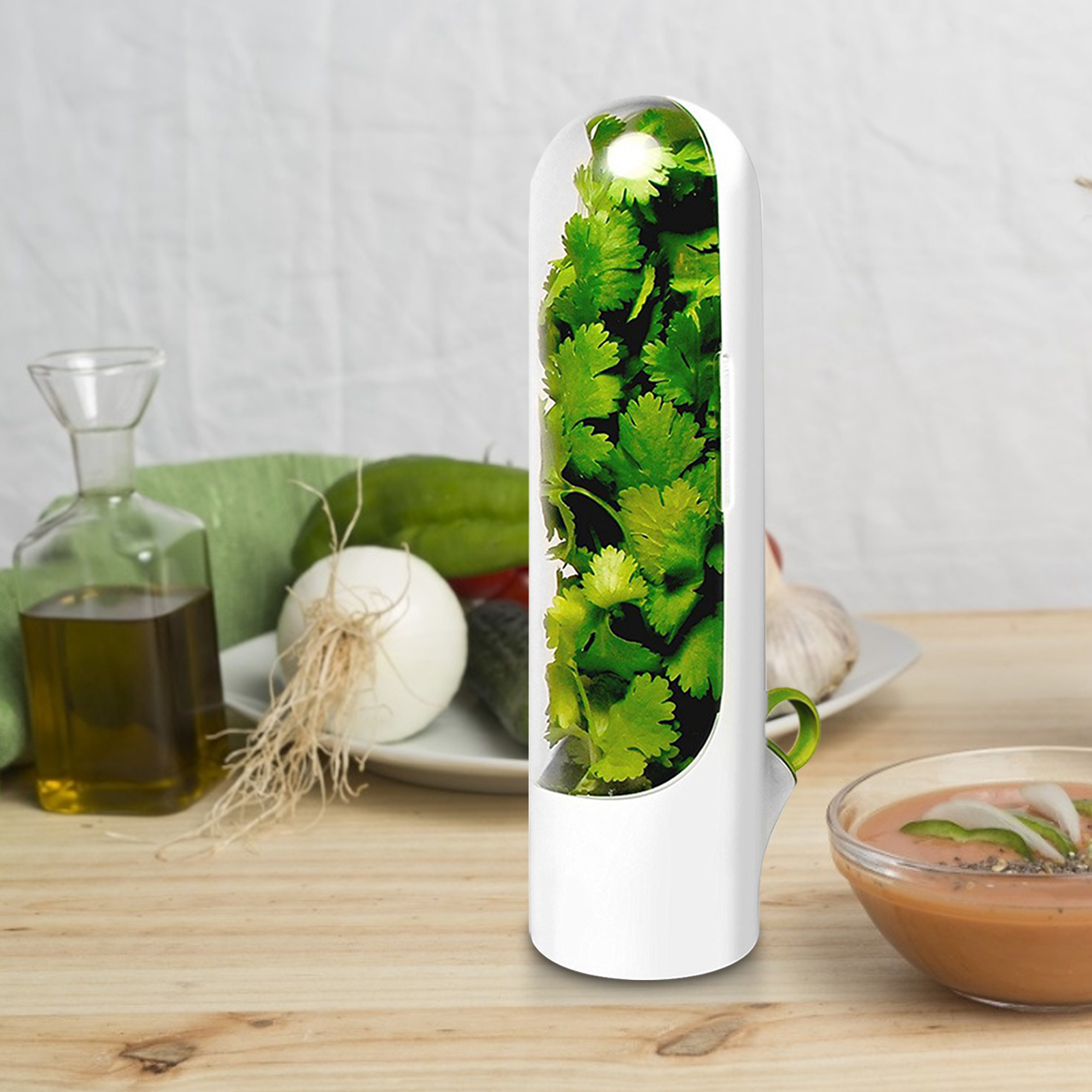 Vanilla Fresh-keeping Cup parsley seasoning spices storage box kitchen storage tool Capsule Case Vanilla Fresh-keeping Box