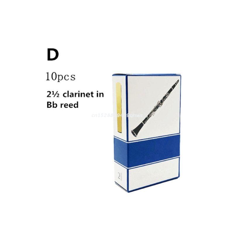 Lengüetas para saxofón Alto/Soprano/Tenor, juego de 10 unids/set, 2,5 Bb, clarinete, caña,