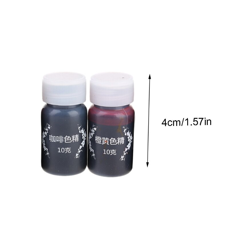 17 Pcs/Set Resin Glue High Concentration Transparent Color Paste ...