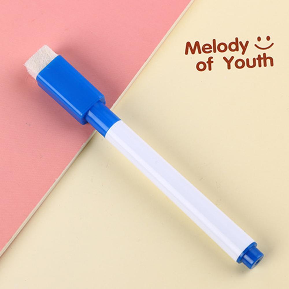 10Pcs/Set Brand Magnetic Whiteboard Pen Erasable Dry Markers White Office School In Supplies Magnet Eraser Built Board I1U7: 1pcs random