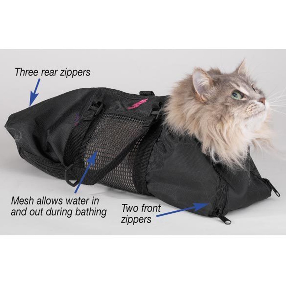 Einstellbar Gittergewebe Katze Pflegenbad-Massage-bürsten-kamm Tasche Katzen Waschen Träger Taschen Haustier Katze bat Zurückhaltung Tasche Haustier Katze Hund Pflege Werkzeug