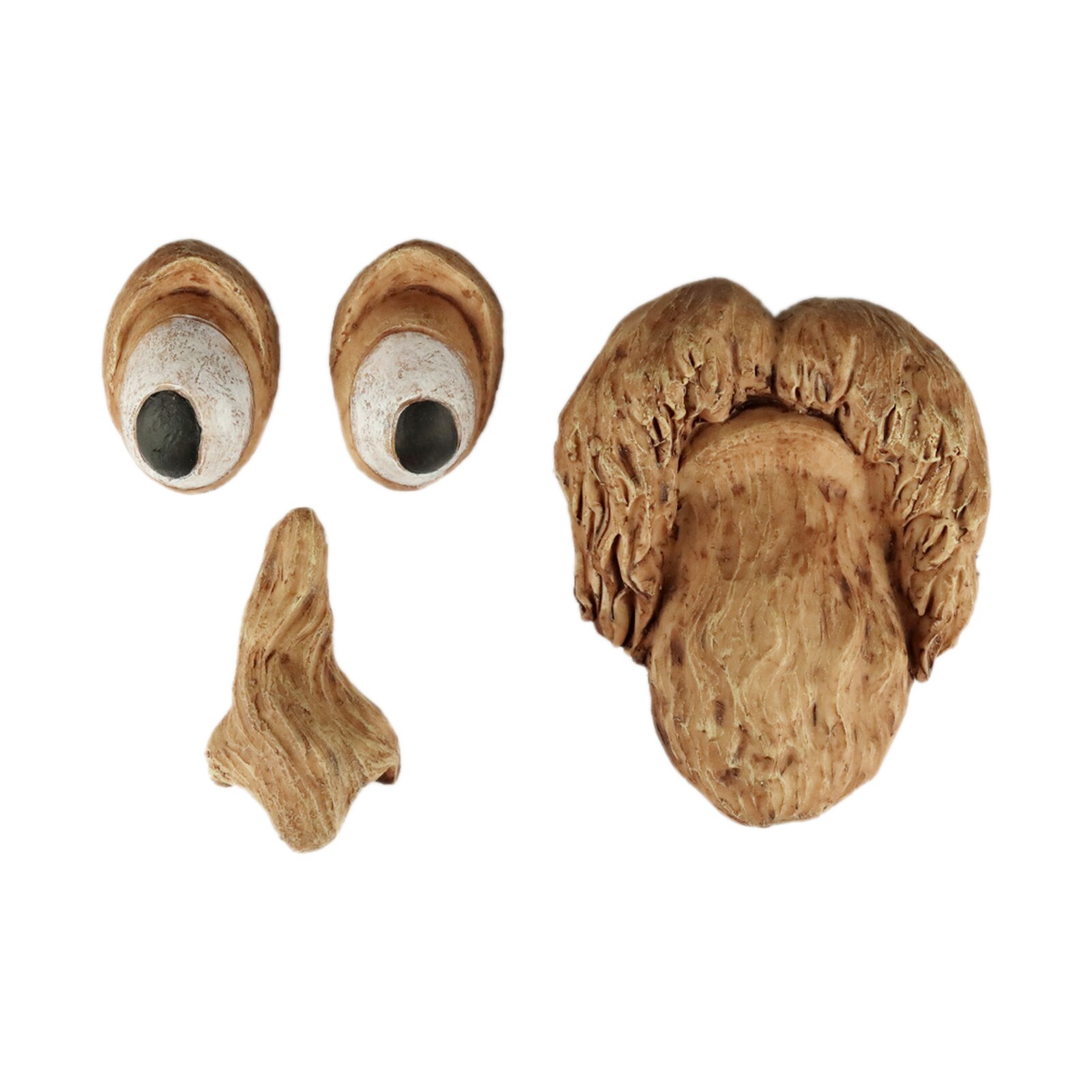 Tree Face Decor Resin Statue Tree Pendant Sculpture For Home Gardening Mushroom Smiling Face Garden Decoration: C