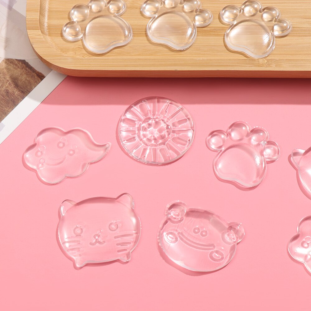 1PC Shockproof Rubber Door Stops Anti Collision Pads Waterable Mute Handle Bumpers Transparent Protection Sticker Wall Protector