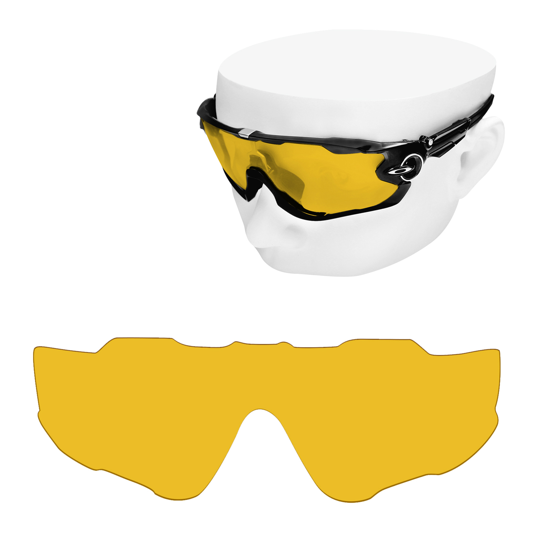 Reemplazos de lentes polarizadas OOWLIT para gafas de sol Oakley Jawbreaker OO9290: multicolor (solo lentes)