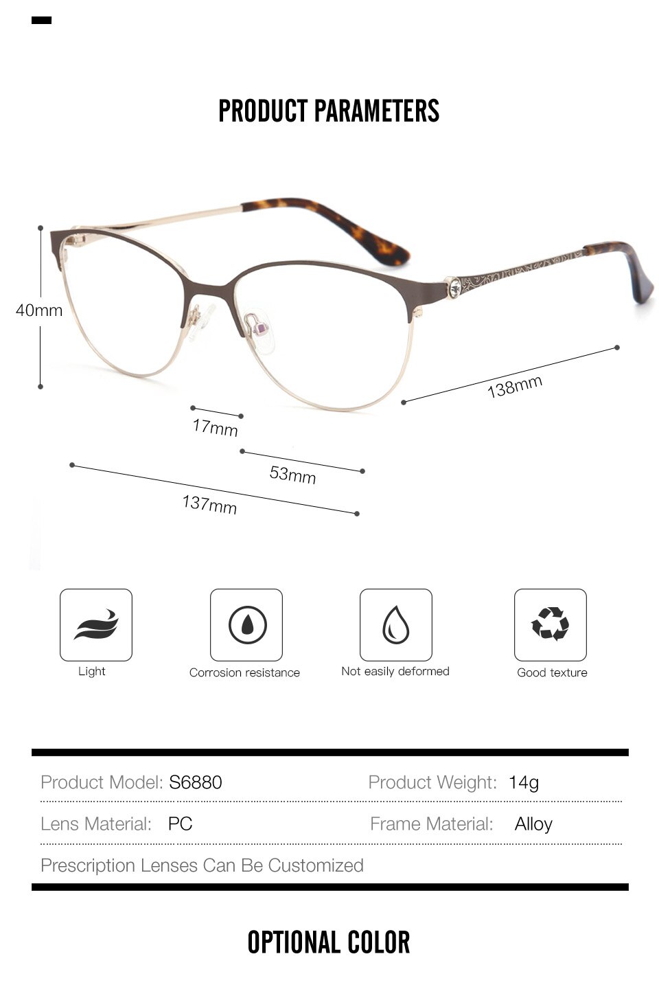 Gafas ópticas de aleación para mujer, anteojos de ojos de gato para miopía pequeña, Marcos para lentes recetados, miopía, hipermetropía, 2022