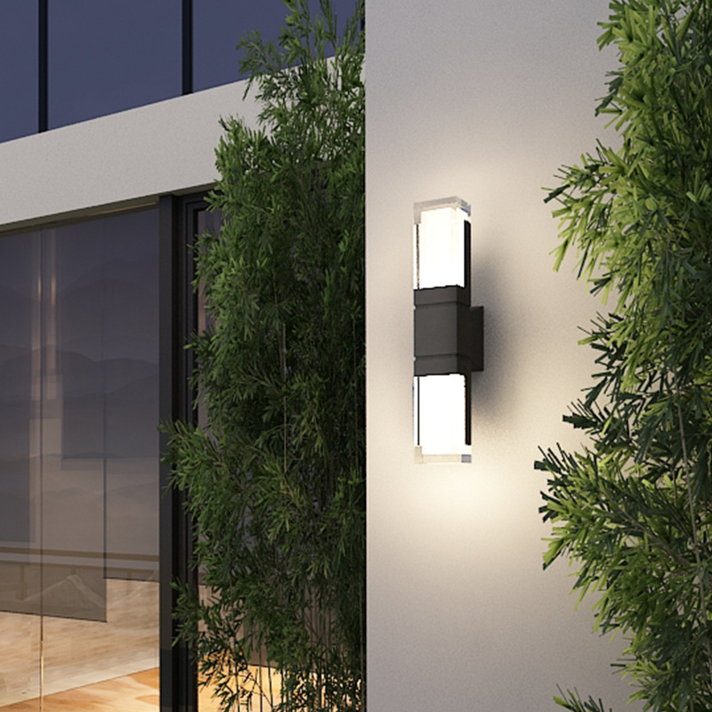 Acryl moderne eenvoudige LED-wandlamp waterdicht IP657W 14W binnen en buiten LED-wandlamp voor tuinstraatverlichting
