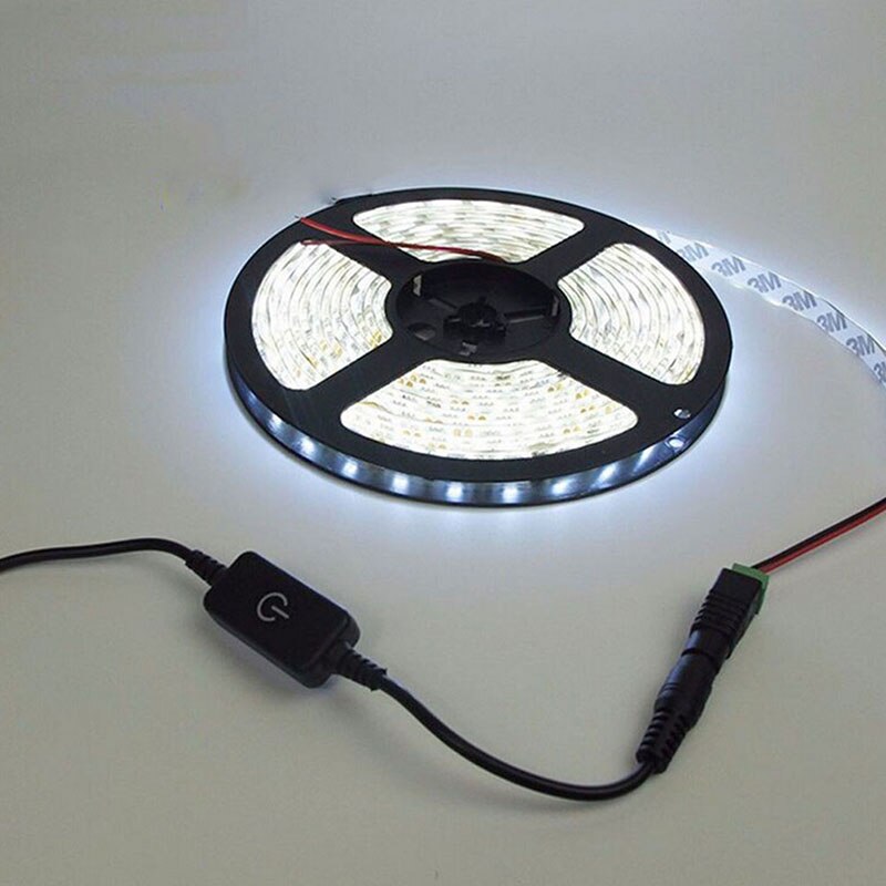 Zlinkj top led strip controller touch schakelaars dimmer voor led dimbaar 1 toetsen dimmer 12v voor led strip 5050/ 3528/ 2835/  bediening