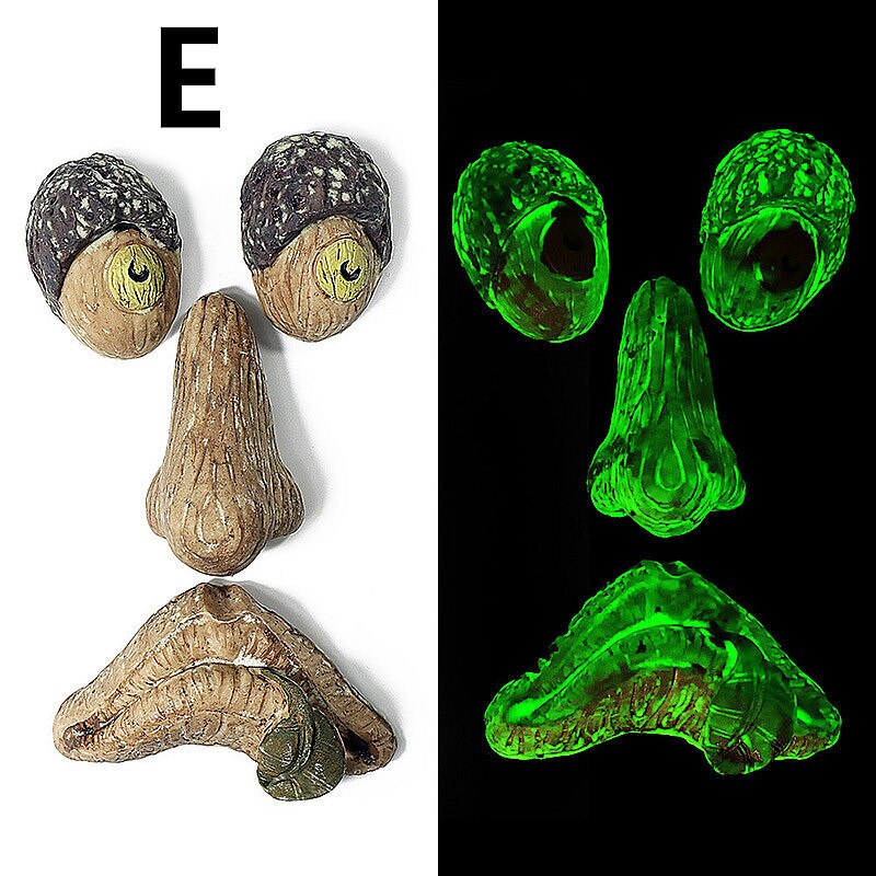 Funny Old Man Tree Face Hugger Garden Art Outdoor Tree Amusing Old Man Face Sculpture Whimsical Tree Face Garden Decoration: E