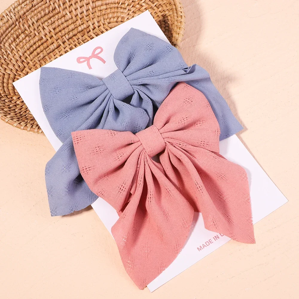 2 unids/set de pinzas para el cabello con lazo liso y dulce para mujeres y niñas, horquillas con lazo, pasadores hechos a mano, accesorios para el cabello,: Color camuflaje del desierto