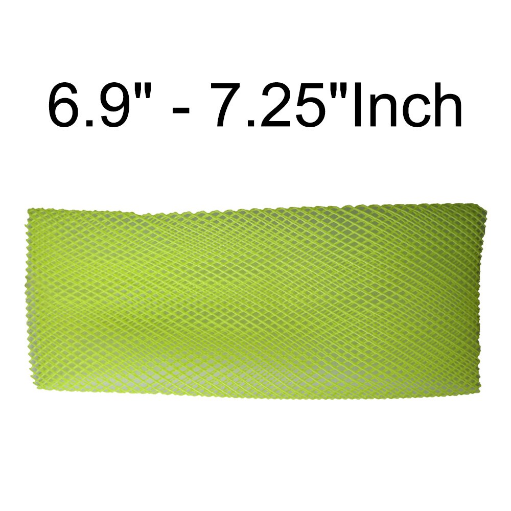 6.9"-8" Heavy Duty PVC Scuba Diving Tank Protective Mesh Dive Cylinder Tank Mesh Protection: 7Inch Fluo Yellow