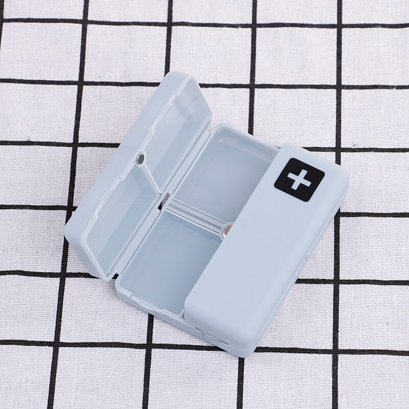 1pc 7 dages pille opbevaring magnet æske medicin beholder holder dispenser taske organizer: Blå
