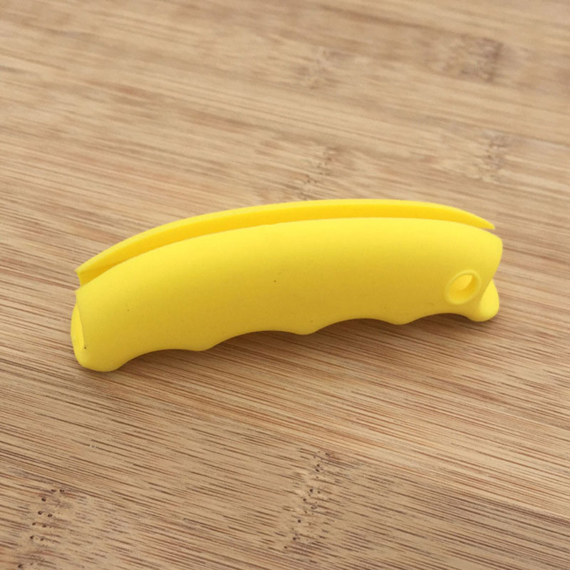 Good Healthy Plastic Bag Holder Carrier Strong Silicone Handle Carrier for Grocery Plastic Bag Shopping Bags Garbage Bag: Yellow