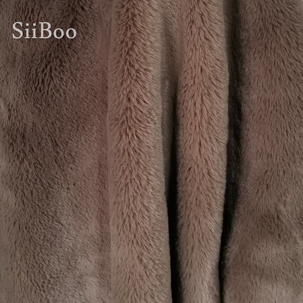 Di alta qualità 1cm peluche della pelliccia del faux tessuto per il cappotto di inverno del coniglio del faux dei capelli del tessuto del panno per il FAI DA TE il trasporto libero 160*50cm 1 pezzo SP3931