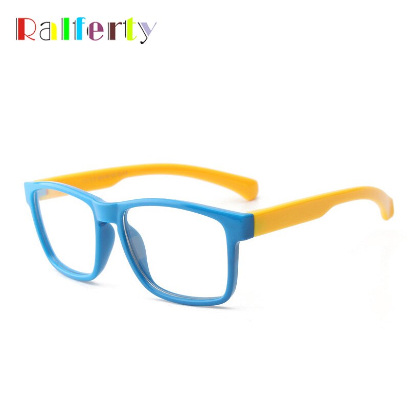 Ralferty børn brilleramme barn  tr90 fleksible firkantede rammer briller nærsynethed receptpligtige briller ramme pige dreng oculos  k8113