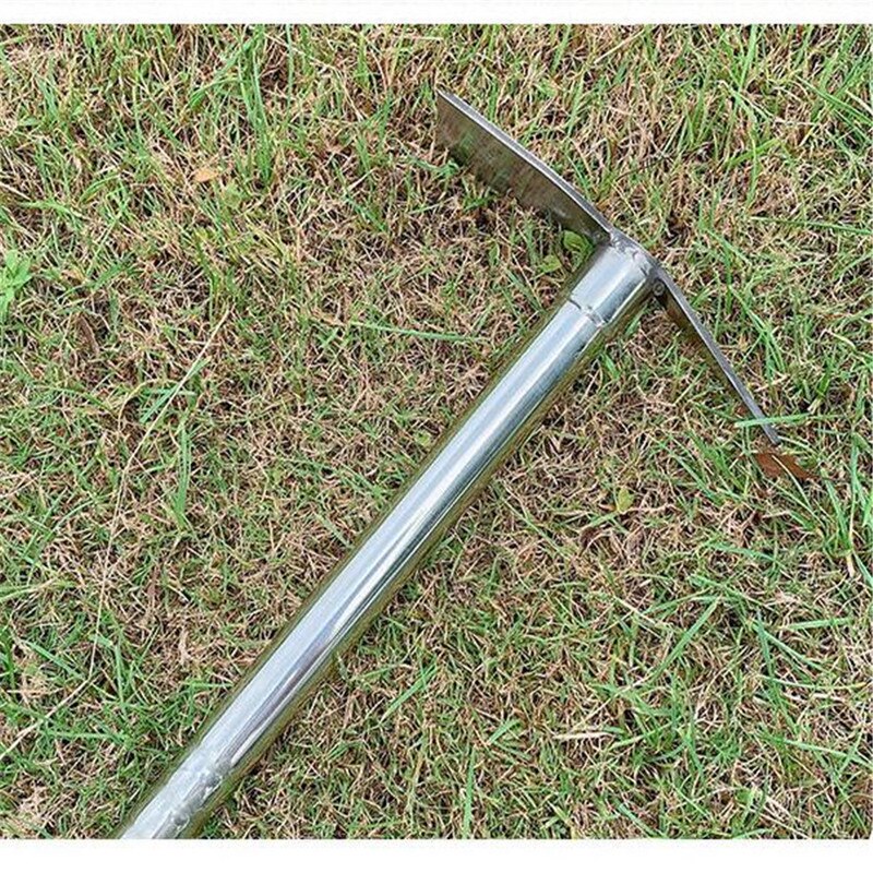 Gardening Digging Tool Garden Metal Rake Stainless Steel Rakes Hoe Farm Garden Tool Grow Flowe Weeding Digger Hand Rake