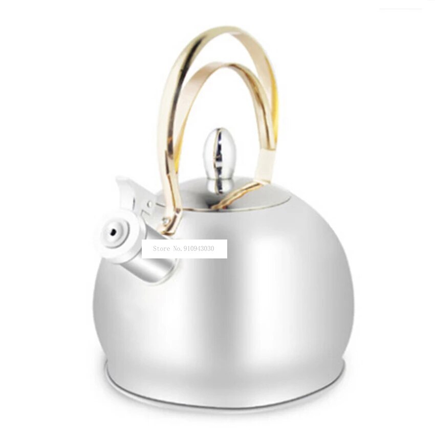 Roestvrijstalen Ketel GS-04043G Automatische Fluitje Grote Capaciteit Ketel Inductie Fornuis Gas Warm Water Kottle 3L