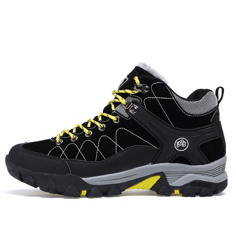 Mannen Laarzen Winter Met Bont Warme Snowboots Mannen Winter Laarzen Werken Schoenen Mannen Schoenen Mode Rubber Enkel schoenen Big Size
