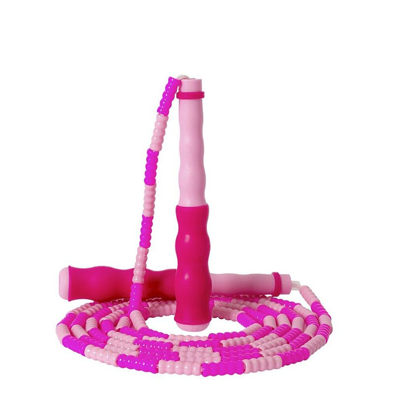 Cuerda para saltar con cuentas suaves ajustables de 2,8 m de longitud, cuerdas para saltar para niños para Fitness en interiores y exteriores