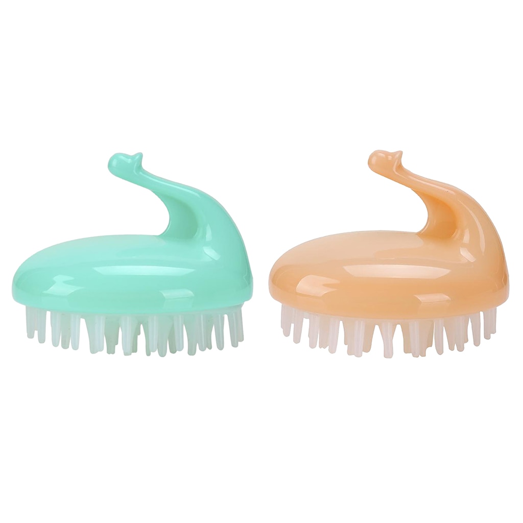 Silicone Hair Scalp Massager Shampoo Brush Head Scrubber Dandruff Brush for Women Men or Pets