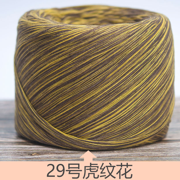 Fil de coton teint coloré 250g, 100% fils de coton pour tricoter à la main, fil serré coloré broderies crochet t4: 29