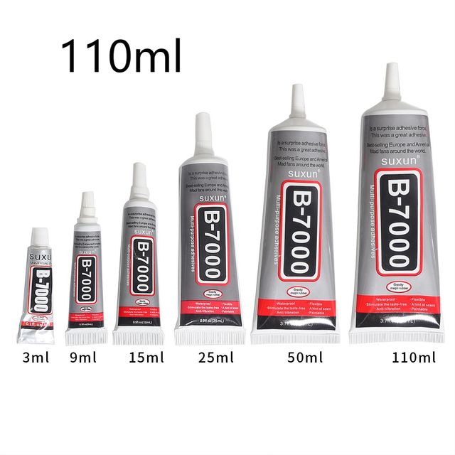 B7000 3/9/15/25/50/110ml Glue Adhesive Epoxy Resin Repair Mobile Phone Screen Glass Glue Rhinestones Crystal DIY Jewelry Craft: 110ml