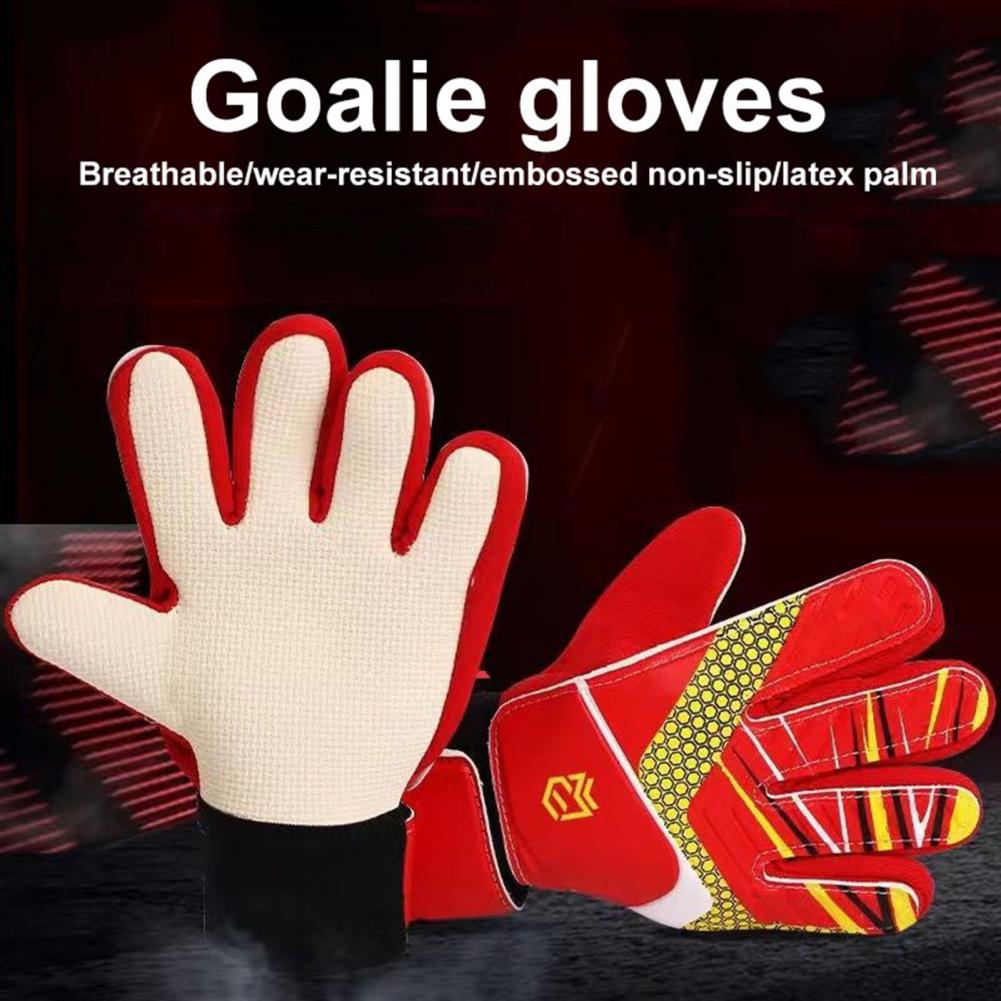 Voetbalhandschoenen Ademende slagvaste keepershandschoenen voor kinderen, volwassenen Premium grip Antisliptextuur Ideale voetbalhandschoenen