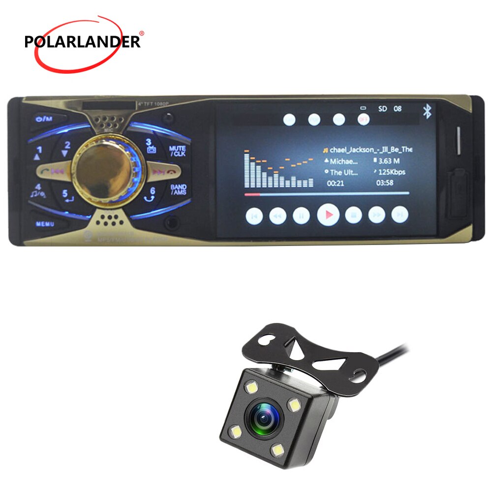 Radio cassette player bluetooth function 4'' inch TFT HD screen car radio MP5 player USB SD 1080P car audio stereo Autoradio