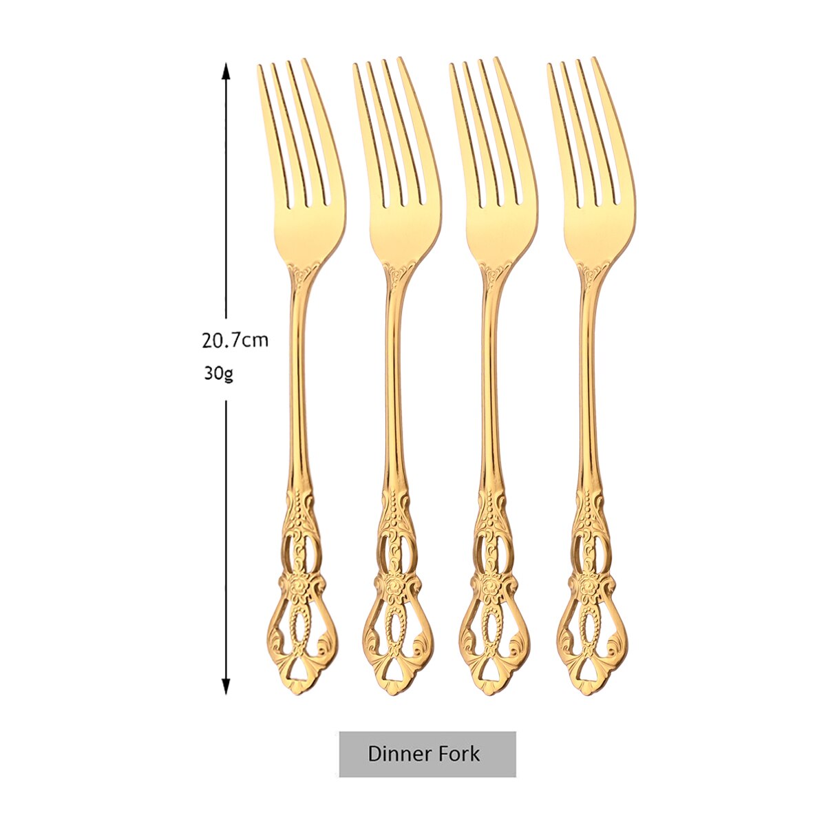 Bestek Set Mes Vork Dessert Lepel Servies Kleurrijke Bestek Set Rvs Zilverwerk Keuken Servies: 4Pcs Dinner Fork
