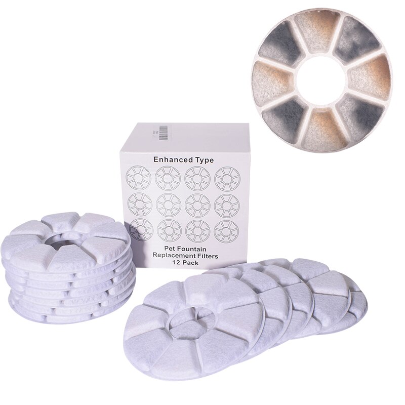 Cat Water Fountain Replacement Filter Pet Activated Carbon Filters Automatic Pet Drinking Fountain Dog Water Dispenser Pack