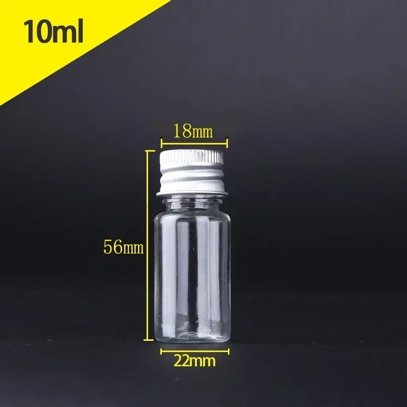 Mini botella de plástico de 5ml-250ML con tapas de rosca de aluminio, viales de muestra portátiles, envases cosméticos de viaje para cremas de loción, 10 Uds.: Verde claro / 60 ml