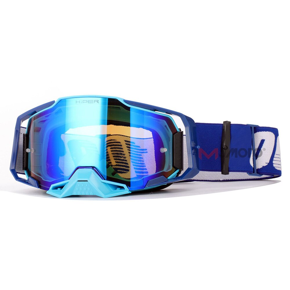 2022 Armega Motorrijden Bril Off-Road Anti-Fog Lens Motocross Goggles Ski Dirt Bike Cycling Moto Bril: Blue