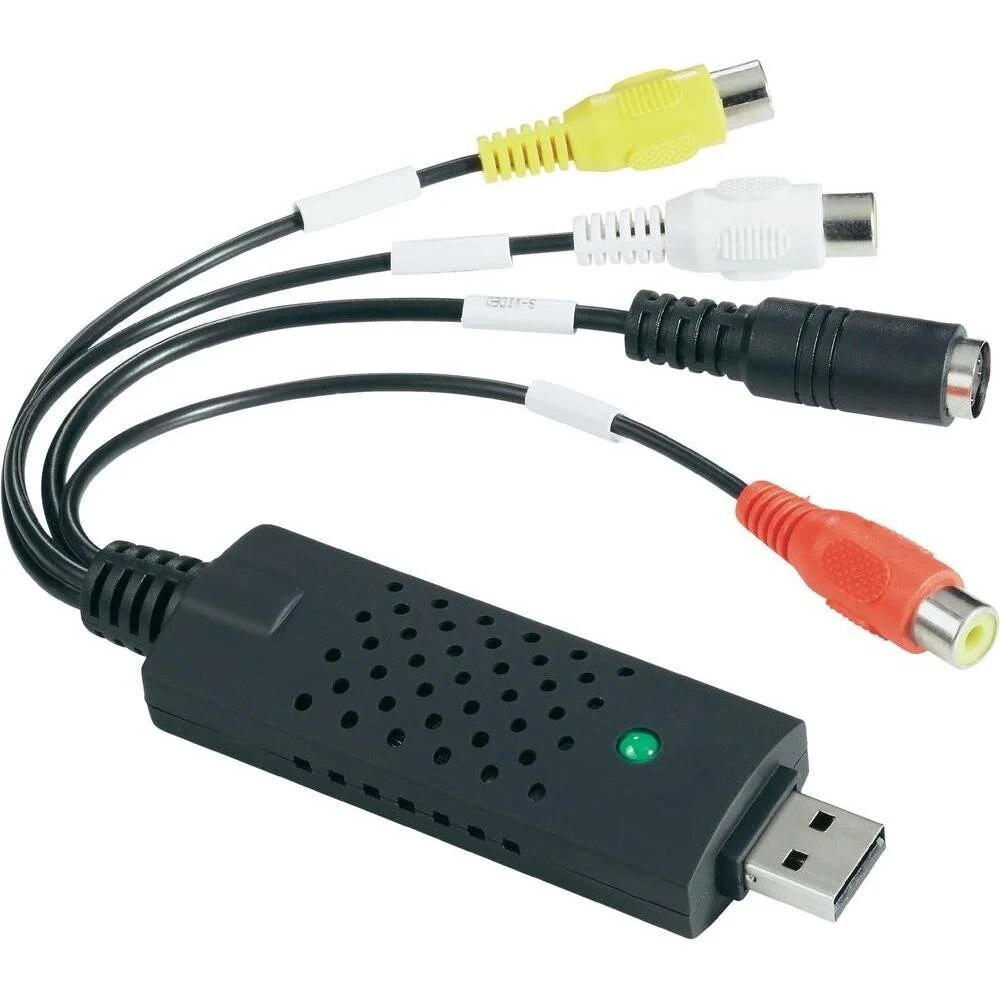 Usb 2.0 video-lydkonverter opptakskort lett lokk video-lydkonverter tv dvd vhs lydopptaksadapterkort tv video dvr: misligholde tittel