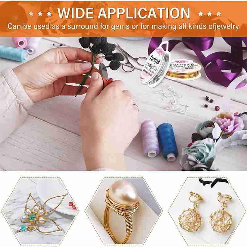 2 pièces/ensemble Or Argent Cuivre Fil Pour Bracelet Collier Bijoux Perles Pour Artisanat Cordon Coloré De Fil De Corde BRICOLAGE I6M4