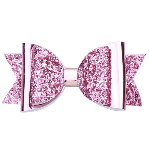 Neue Kinder Baby Mädchen Pailletten Haar Bogen Barrettes Haarnadeln Bowknot Zubehör Stirnband