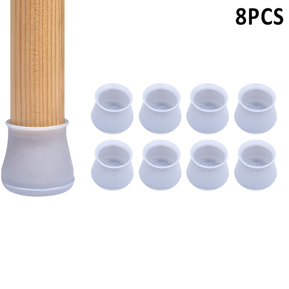 4/8/16 Pcs Furniture Table Chair Leg Floor Feet Cap Cover Protector Non-slip Table Leg Caps Foot Protection Bottom Cover P7Ding: Blue 8pcs