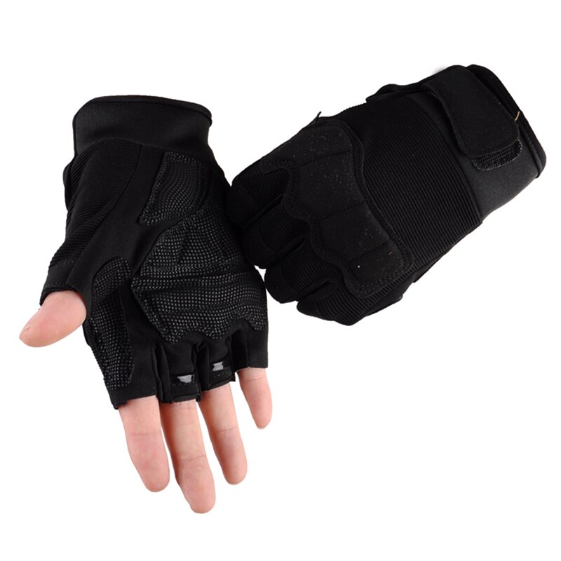 Camouflage Glove Sports Fitness WeightLifting Gloves Men And Women Training Sports Gym Gloves Wrist Support Glove: Black / XL