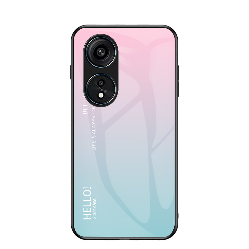 Til oppo reno 8t deksel luksuriøst hardt herdet glass gradert beskyttende bakdeksel deksel til oppo reno 8t 4g 5g reno 8t telefonskall: Abs / Beige