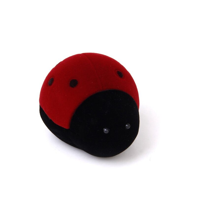 Box Shaped Ladybug For Ring Jewelry Box