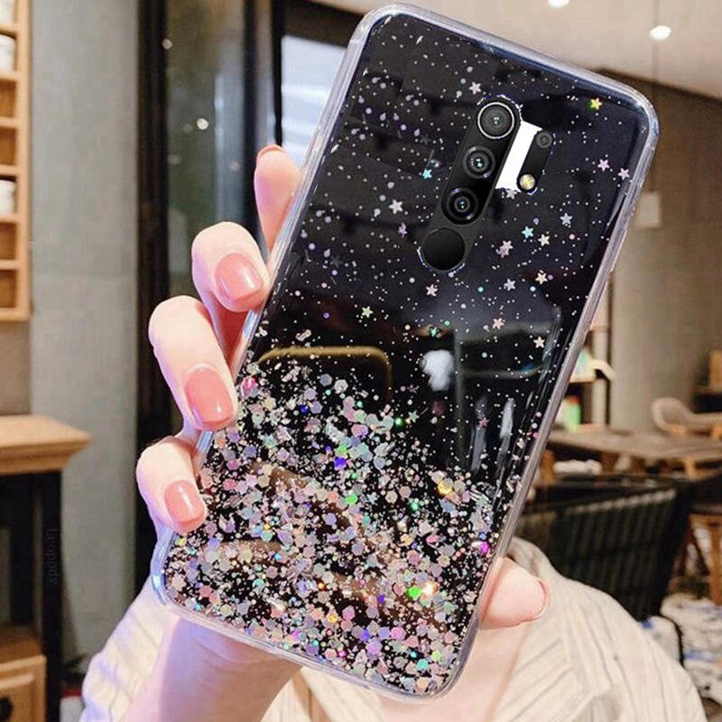 For xiaomi redmi9 cases Glitter Phone Case For xiaomi redmi 9 Case Bling Glitter Soft Back Cover For xiaomi redmi9 cases