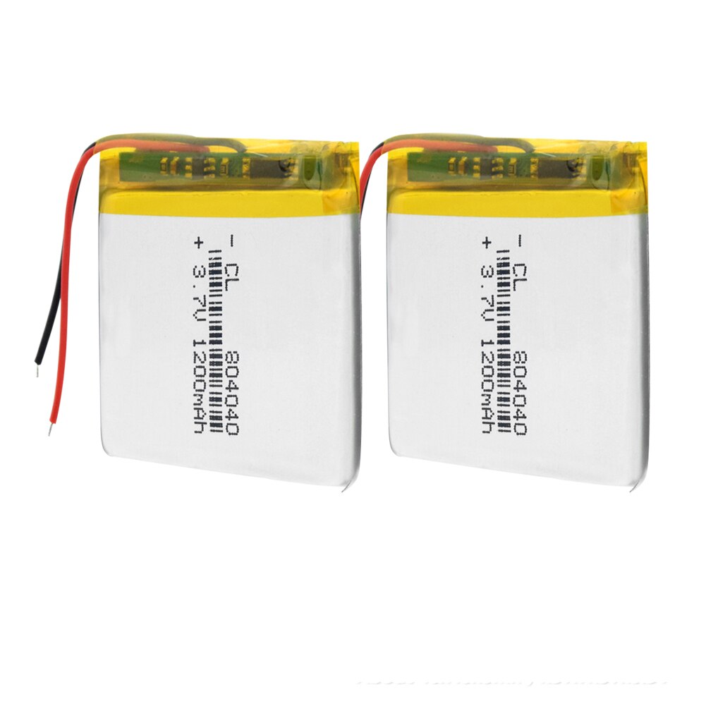 3.7V polymer lithium battery 804040 1200mAh large capacity Rechargeable Li-ion Cells For Camera MP3 MP4 MP5 GPS DVD LED Light