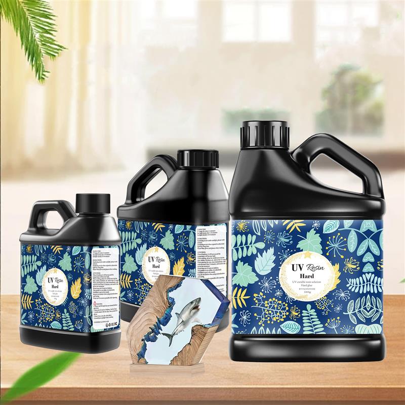 Cola de resina uv fina, 500/1000ml, cura ultravioleta, cura solar, alta dureza, cola epóxi uv transparente para fazer jóias, decoração artesanal diy