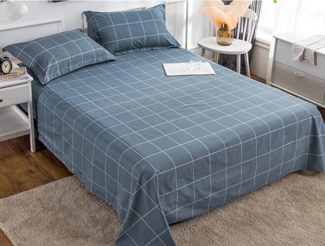 boy room bed sheet ,180cmx230cm cotton boy bed sheet,cotton strip cotton bed sheet