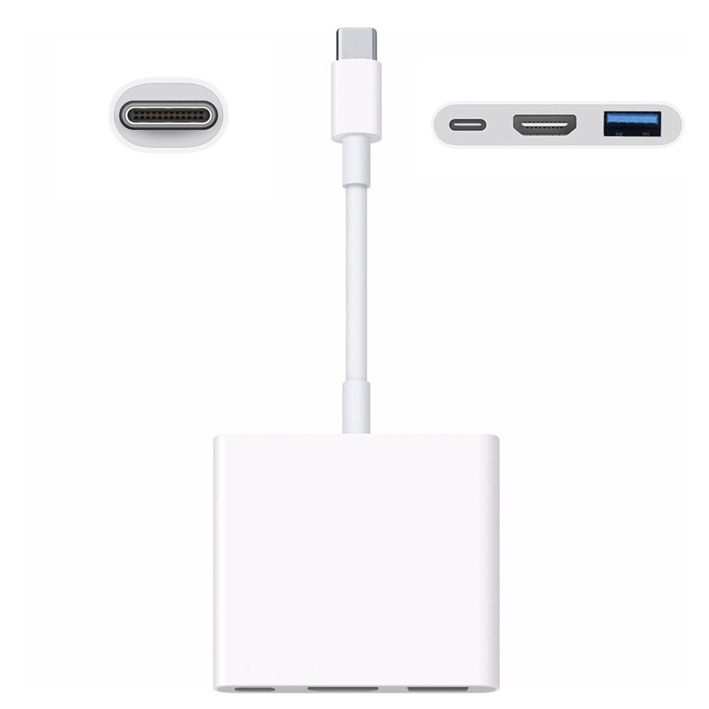 Gen uine For Apple USB-C Digital AV Multiport Adapter MJ1K2AM/A HDMI & USB USB 3.1 Type-C male connector#T2