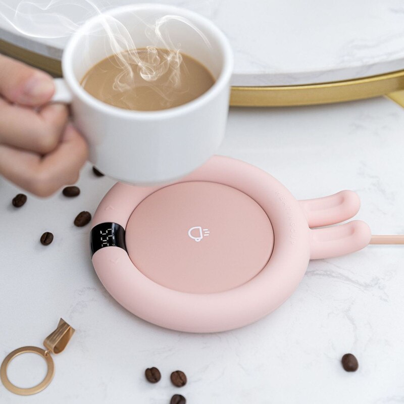 XIAOMI-calentador de velocidad de café 3life, taza con pantalla Digital, posavasos de calefacción inteligente, ajuste de aislamiento de temperatura